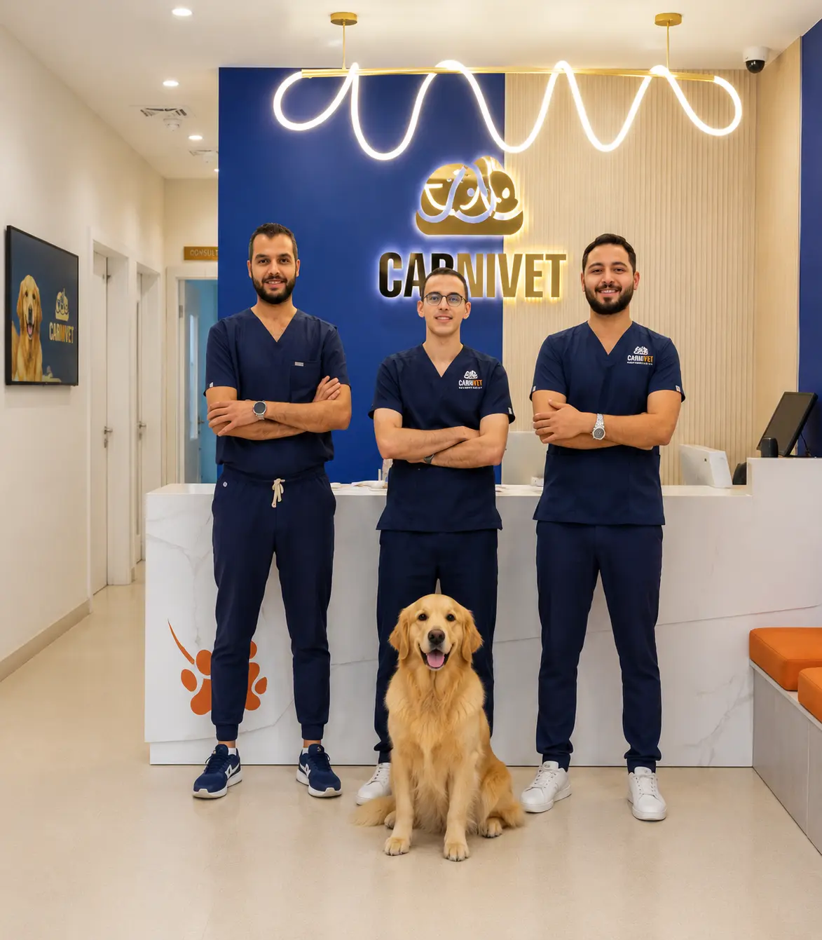 Carnivet clinic team and facility